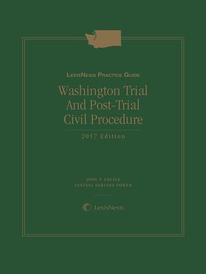 cover image of LexisNexis Practice Guide: Washington Trial and Post-Trial Civil Procedure